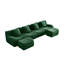 Canapé modulaire en U Emerald Green Teddy-1937557404