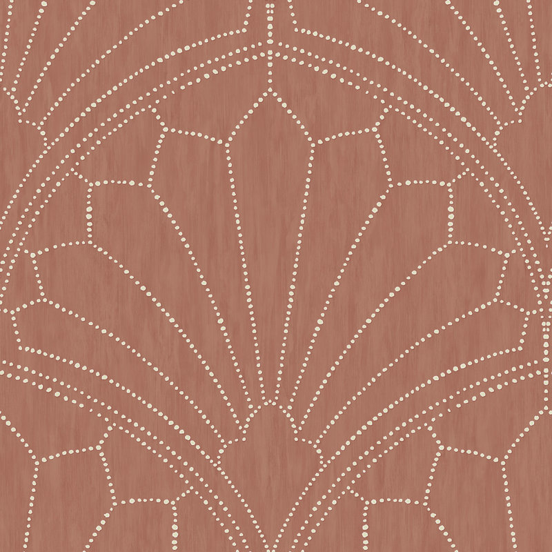 Rouleau de papier peint lisse L 33 pi x l 20,5 po Antoinette, Bois rouge