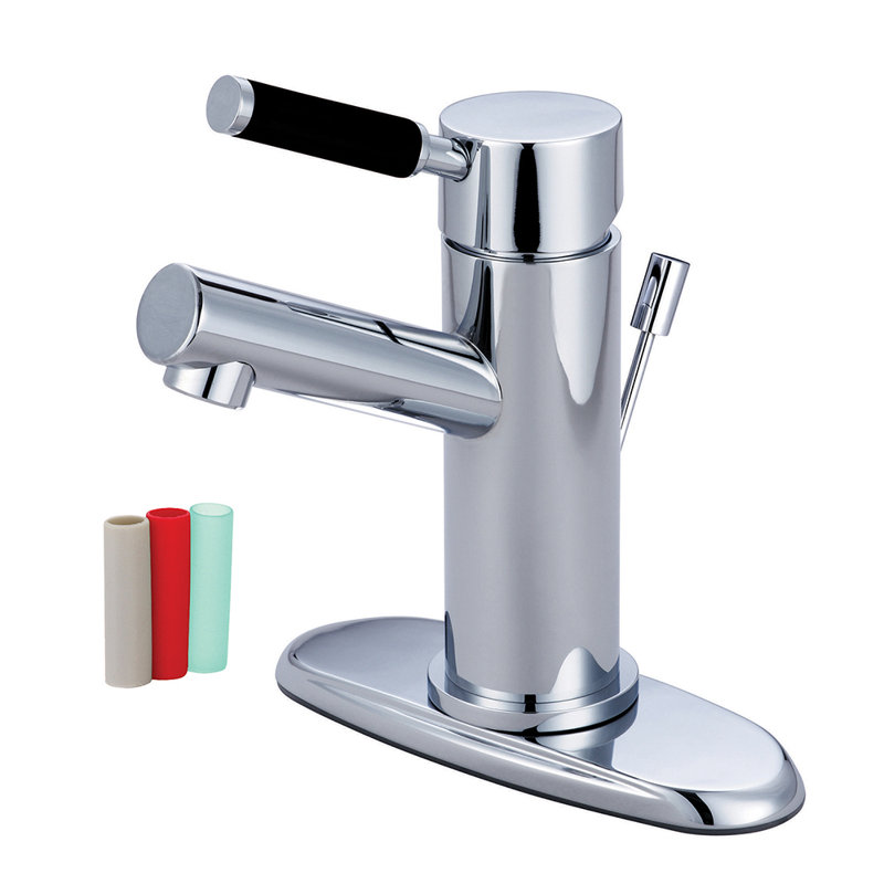 Robinet de salle de bain avec vidage automatique abs Kaiser, Chrome poli