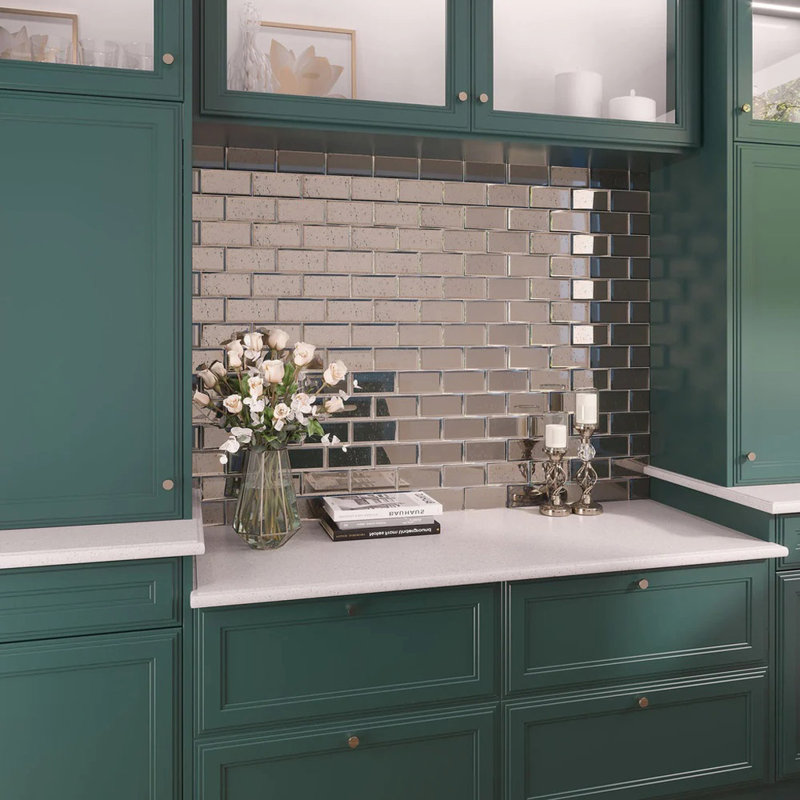 Glister 3" x 6" Glass Brick Look Subway Wall & Floor Tile