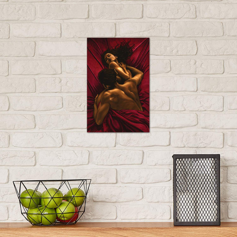 «The Passion» par Richard Young - impression d'art graphique, Toile tendue, H 12 po x l 8 po x P 0,75 po