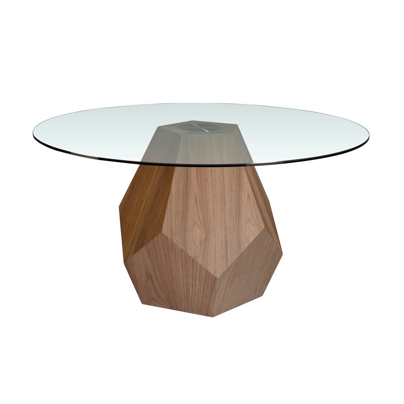 Round Glass Top Dining Table