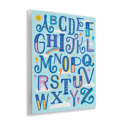 "Alphabet Letters in Sky", art mural par Jalynn Heerdt