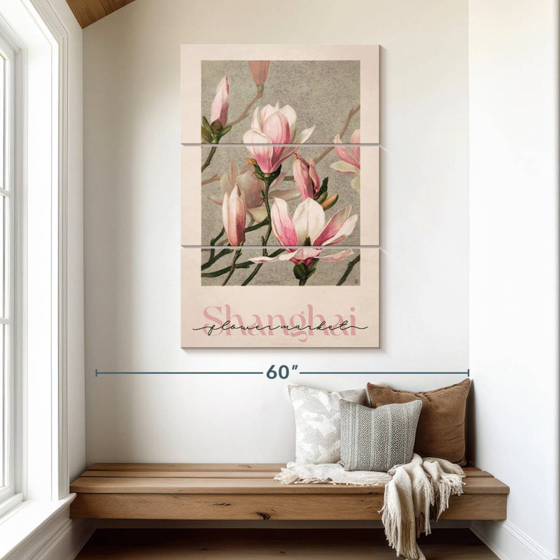 Affiche du marché aux fleurs Harnek, H 50 po x l 32 po