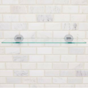Cresencio Bathroom Wall Shelves Glass Bathroom Shelf Tempered Glass Shelves  for Shower Wall Mounted