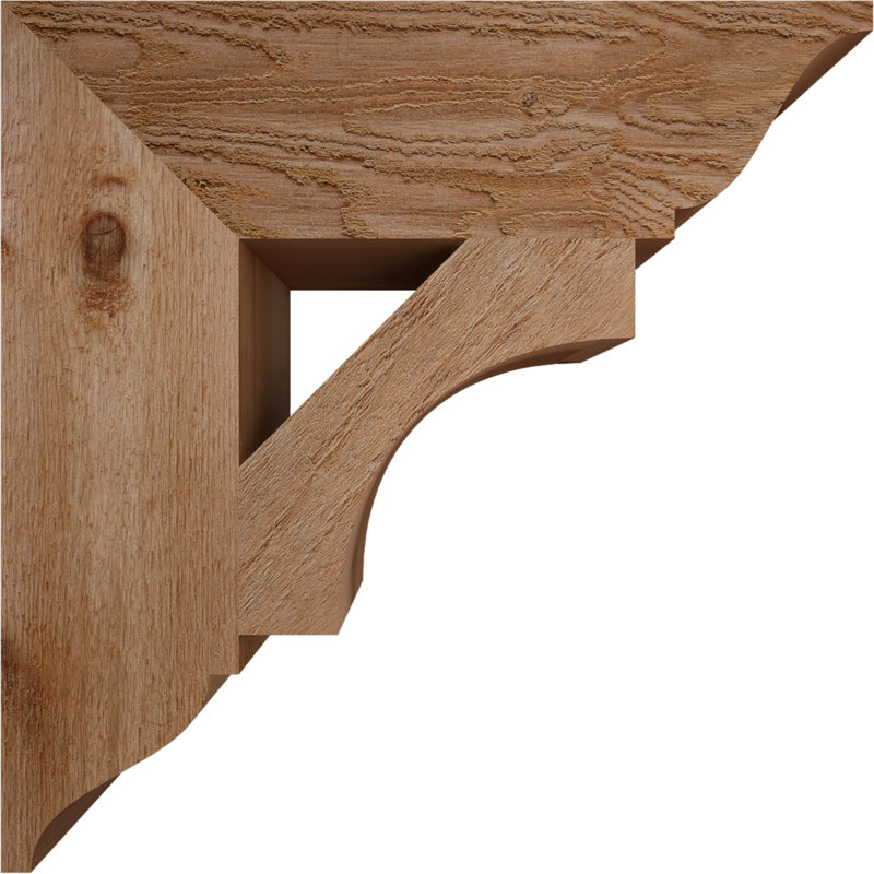 Support traditionnel Westlake, Cèdre rouge de l'Ouest, H 22 po x l 6 po x P 22 po, Rugueux