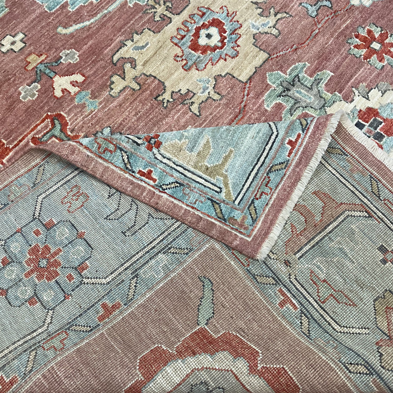 Hand Knotted Wool Geometric Rug