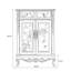 Banc de rangement blanc en bois manufacturé