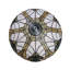  Luminaire suspendu inversé en bronze antique à 2 lumières de style Tiffany de style Tiffany LIAISON Victorian