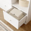 120cm White Baby Changing Unit & 5-Drawer Dresser - Anti-Tip, Grows With Child