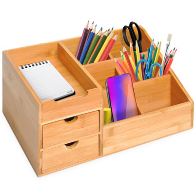 Bamboo Desk Organiser