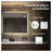 30" x 36" LED Backlit Bathroom Mirror with Adjustable Color Temperature, Black Frame