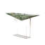Console de vestibule géométrique moderne en forme de V avec dessus en pierre et pieds en acrylique transparent-1767598943