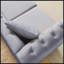 Canapé Chesterfield 80 po pour salon-1992153362