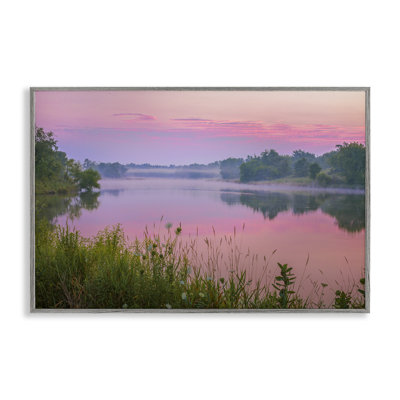 Pink Dawn Sunrise Lake Giclee Art by Marty Hulsebos