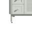 Meuble-lavabo Briza 48 po avec lavabo simple, vert d'eau