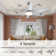 Reversible Ceiling Fan With Light