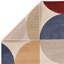 Lowellville Geometric Blue/Red/Beige Area Rug-1285267556