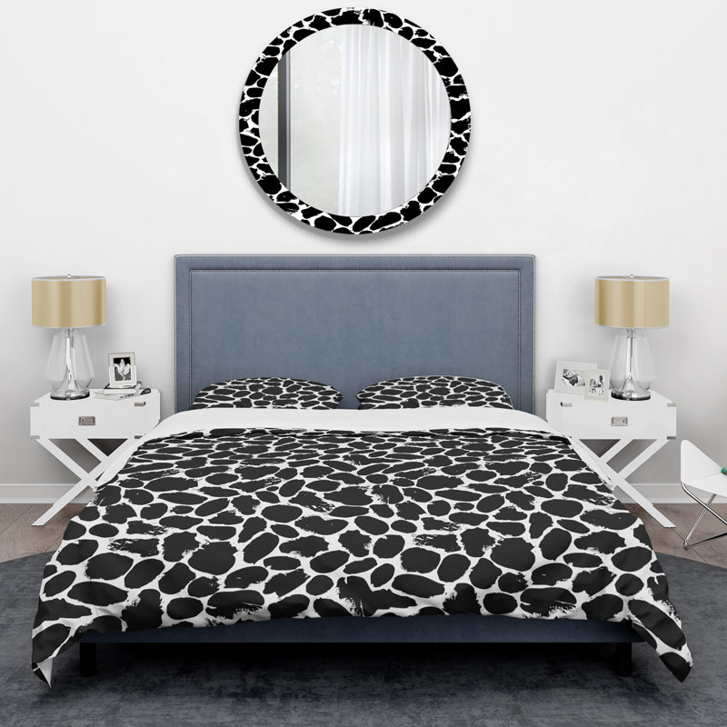 Ensemble de housse de couette en microfibre noire 3 pièces