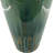 Modern Round Curved Ceramic Tall Flower Vase Accent for Home Tabletop Decor - Sculptural Table Vase for Living Room and Entryway Display - Green & Blue
