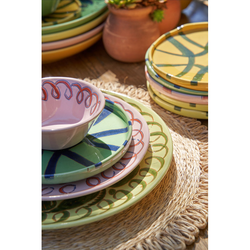 Amalfi Appetizer Plate - Lime - 7.1", Green