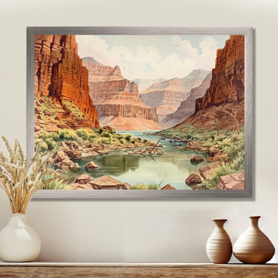 Canyon Landscape - Canyon Framed Wall Decor