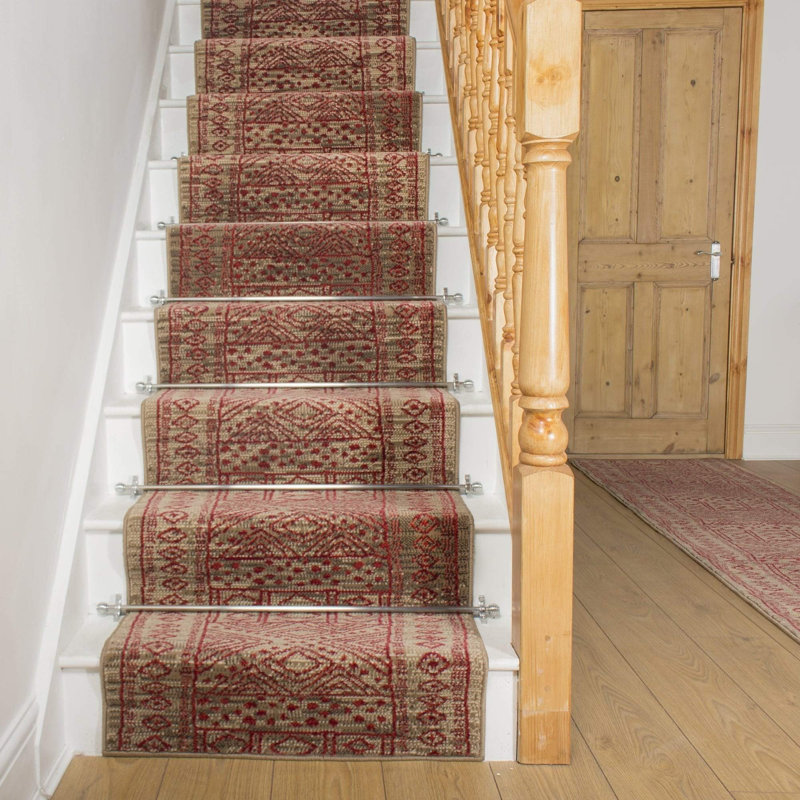 Stair Runner Bansil Indoor Area Rug, Runner Red x 450cm