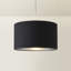 Stulin Linen Blend Lamp Shade in Black-1117670549