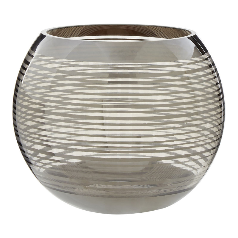 Mendoza Glass Table Vase, 16cm H x 20cm W x 20cm D