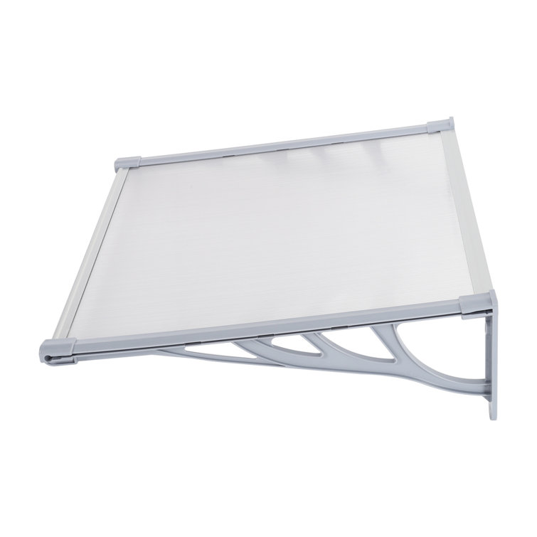 Dakota Fields 150cm W x 90cm D Metal Cover Retractable Door / Window Awning