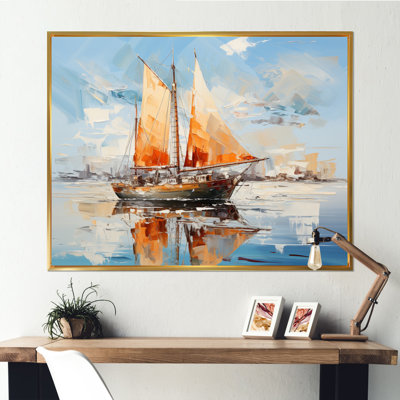 Impression sur toile Tyquan Boat Vibrant voyages I
