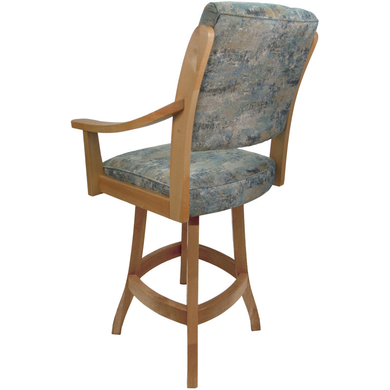 Tabouret de comptoir pivotant 26 po Castro, Brun clair