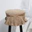 Housse de tabouret de bar en lin floral Mitti
