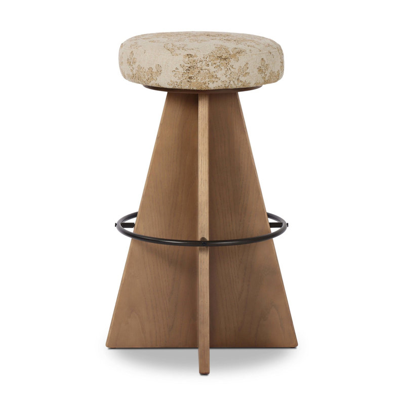 Damon Swivel Stool-Sapphire Khaki-Counter, Brown, Fallingbrook Natural, Bar Stool (31" Seat Height)
