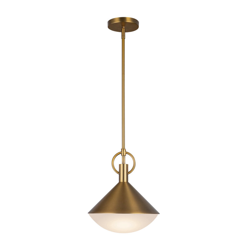 Luminaire suspendu 1 lumière Abruzzo, Laiton