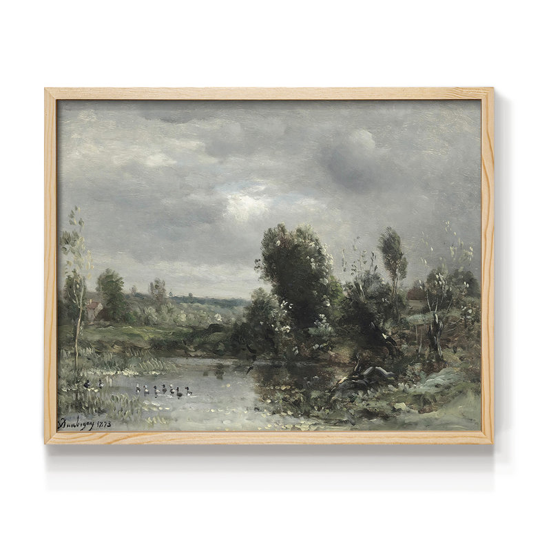 Paysages rétro-DI - impression encadrée - réaménageable, Naturel, H 16 po x l 20 po