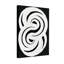 Fashion Abstract White Swirls On Black Background
