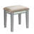 Transitional Style  1pc Vanity w/ Stool Set Core Design Storage Drawers Central Mirror Padded Stool Silver Finish Bedroom Furniture-1838027555