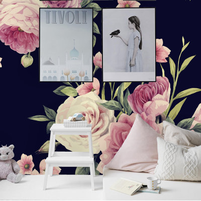 Cormier Removable Spring Floral Peel and Stick Wallpaper Roll