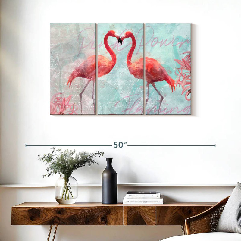 Brampt Flamingo Power, 24" H x 38" W