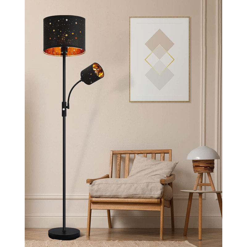 Teejay 70'' Black Tree Floor Lamp