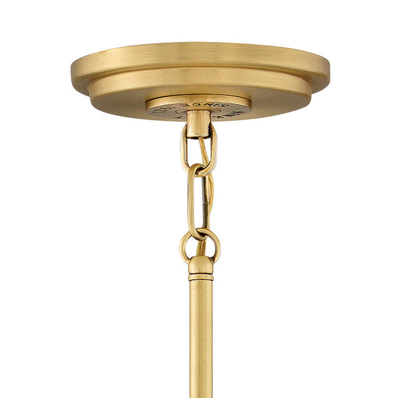 Kyoto 2-Light Chandelier, H 14,5 po x l 13,5 po x P 13,5 po, Laiton satiné