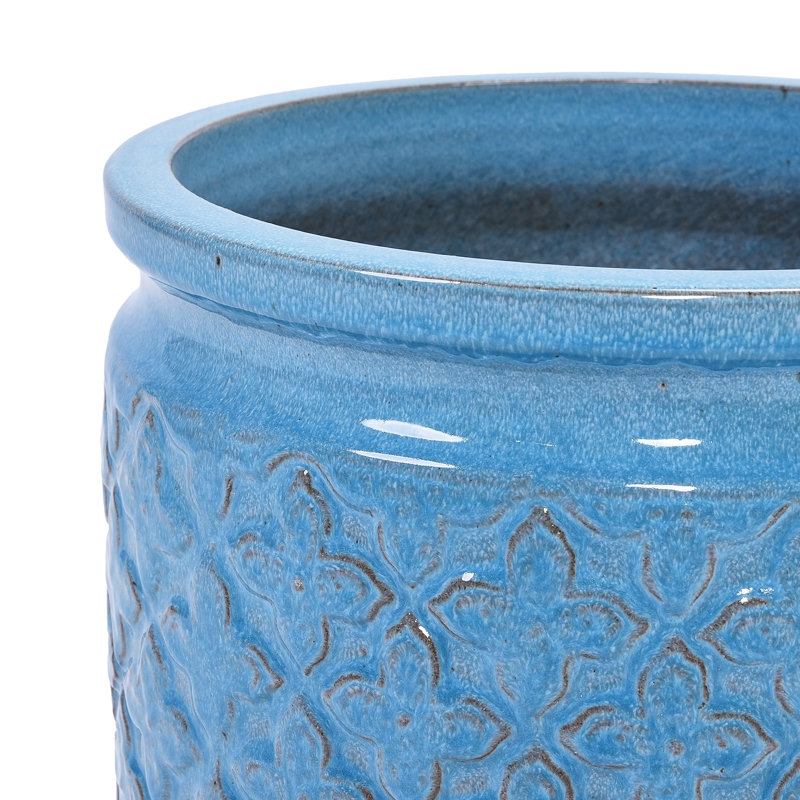 Pot à fleurs 3 Modern Modern Design, Bleu