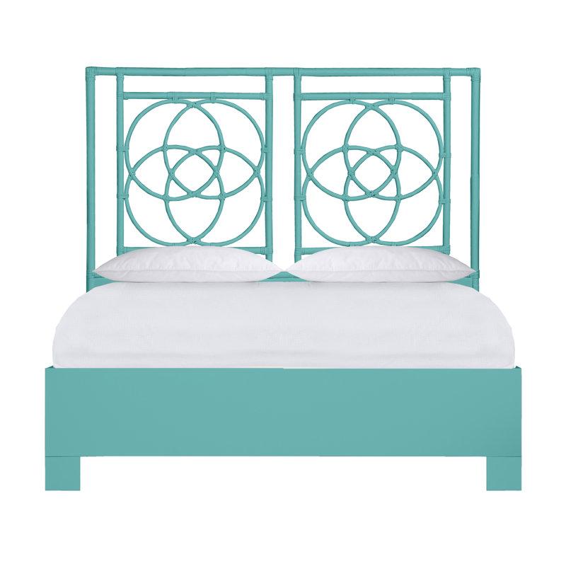 Lit plateforme Emilia, Bleu sarcelle, Grand