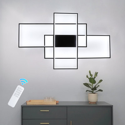 3 - Light Aluminum LED Dimmable Flush Mounted Sconce