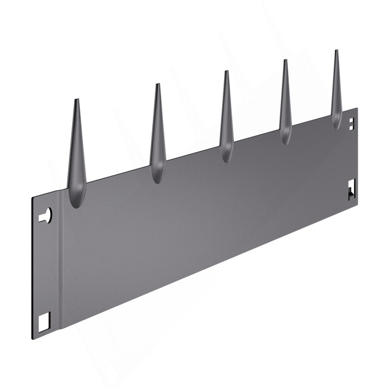 Ensemble de 5 bordures en acier pour bordure antirouille 39 x 5 po gris foncé, H 9,5 po x l 41,34 po, Gris foncé