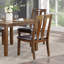 Ensemble de salle à manger 5 pièces et 4 chaises de salle à manger rembourrées en bois de style transitionnel