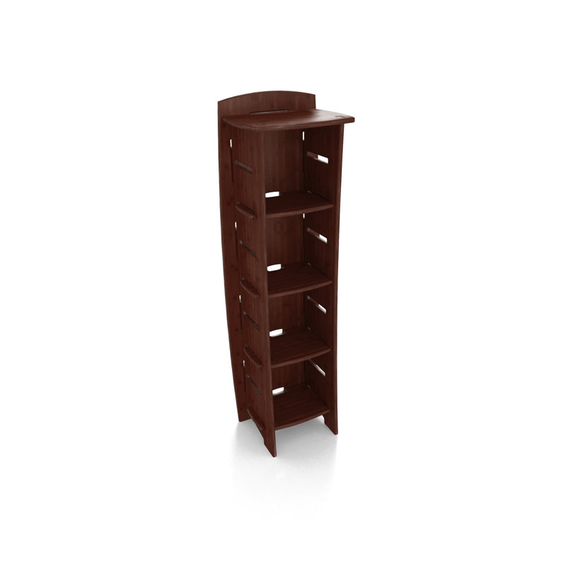 Bibliothèque standard H 59 "Durable, H 59 po x l 18 po x P 14 po, Ambre
