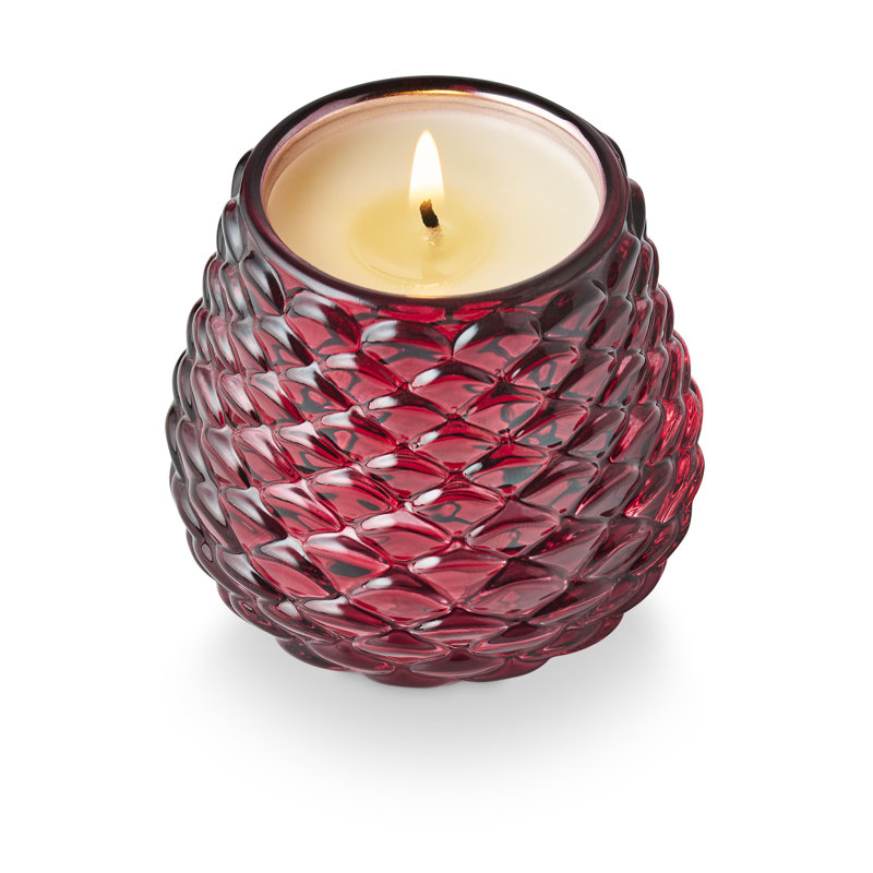 Crimson Woods Pinecone Votive