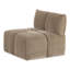 Canapé modulaire en tissu taupe Marisol